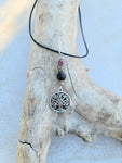 Celtic Knot with Lepidolite Lava Bead Diffuser Necklace