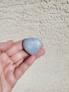 Small Blue Calcite Heart