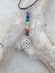 Celtic Knot Chakra Lava Bead Diffuser Necklace