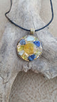 Chi Enhancing Necklace — Amazonite, Lapis, Peridot with Spiral